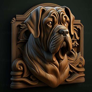 3D модель Герцог собака известное животное (STL)